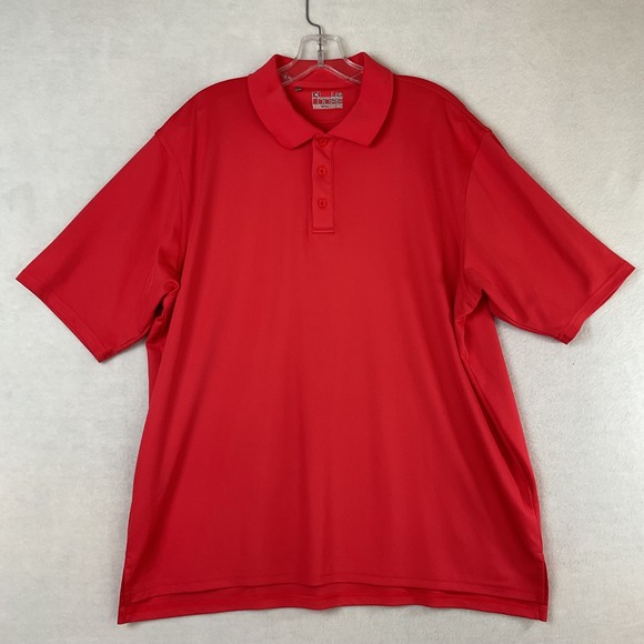 Under Armour Other - Under Armour Mens HeatGear Loose Fit Short Sleeve Polo Shirt Red Large 541030